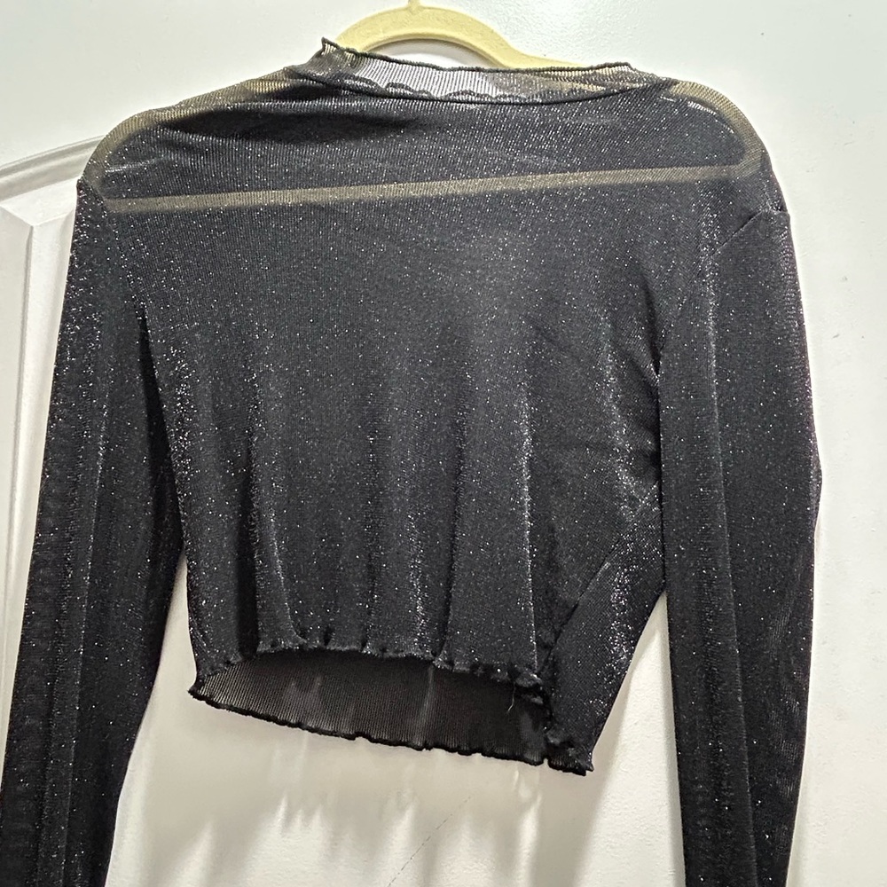 Mesh sparkly top